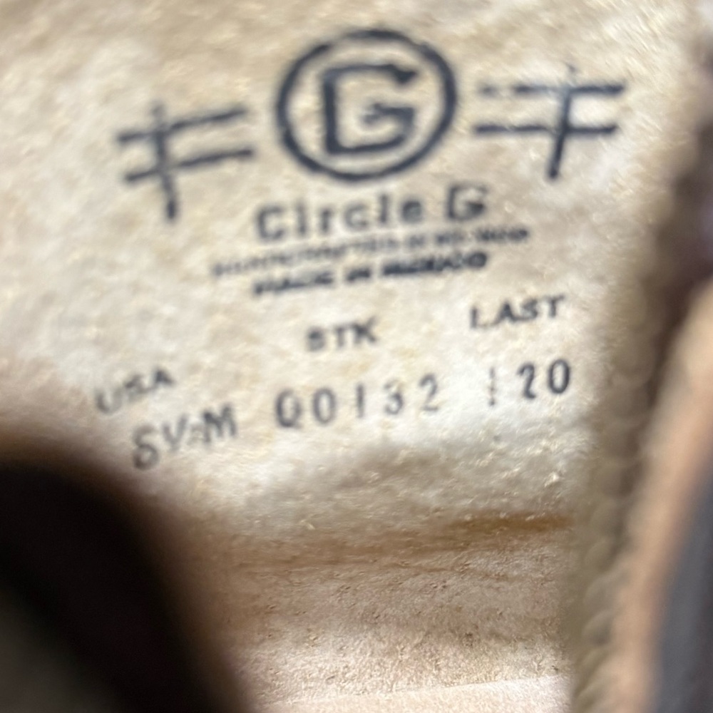 Circle G By Corral Women's LD Harness & Studs Western Ankle Boots Chocolate 8.5 - Picture 13 of 13